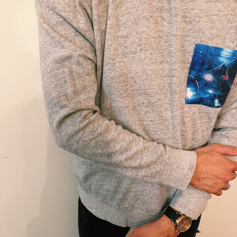 On The Byas Astro Grey Sweater
